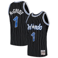 Pouc O.Magic #1 Tracy McGrady Mitchell & Ness Black Hardwood Classics Swingman Jerseys