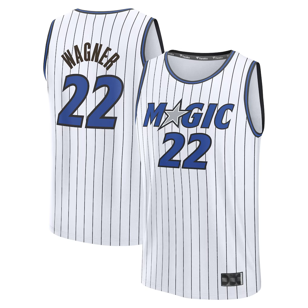 Pouc O.Magic #22 Franz Wagner  White Fast Break Replica Player Jerseys - Association Edition