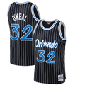 Pouc O.Magic #32 Shaquille O'Neal Mitchell & Ness Black Hardwood Classics Swingman Jerseys