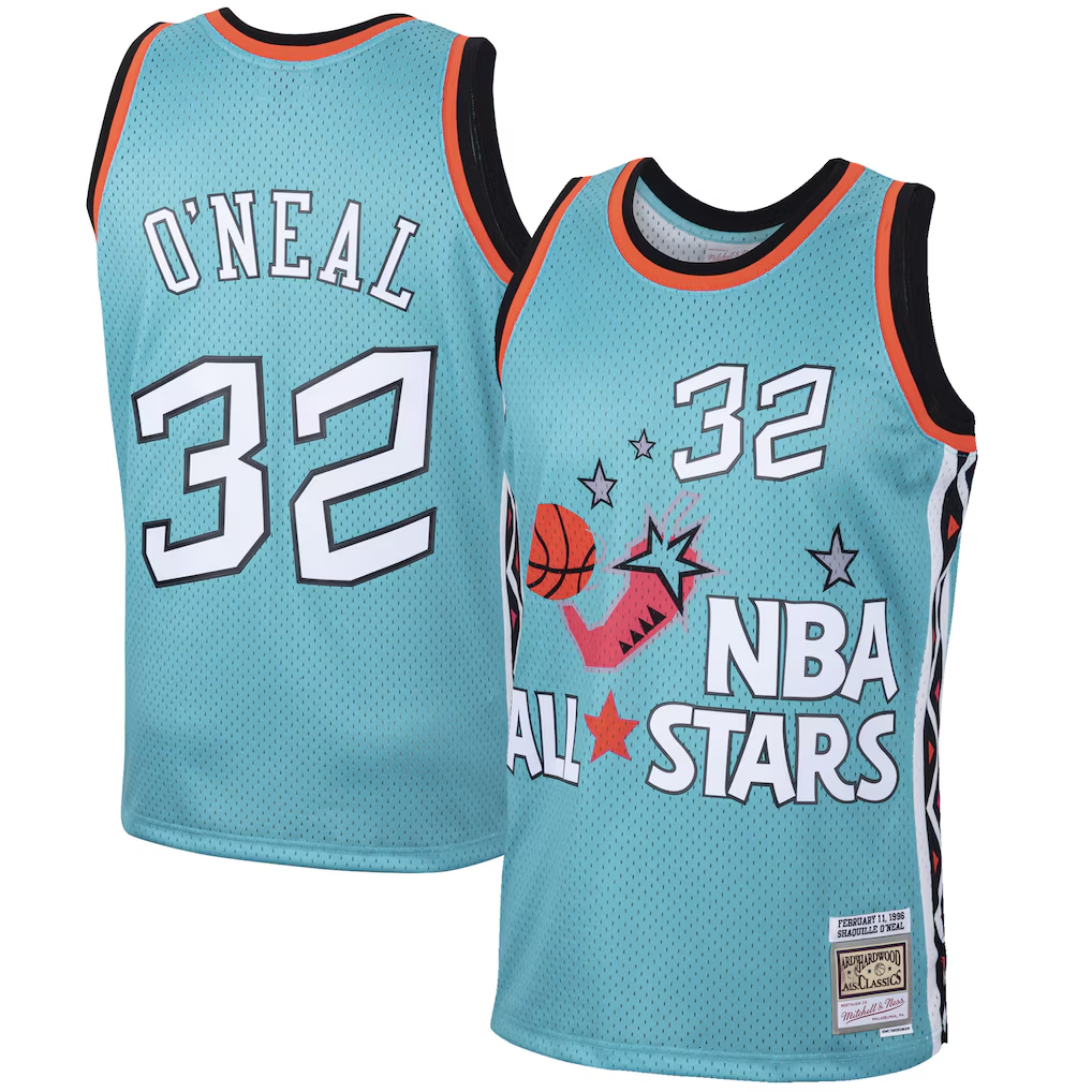 Pouc O.Magic #32 Shaquille O'Neal Mitchell & Ness Teal Eastern Conference 1996 All-Star Hardwood Classics Swingman Jerseys