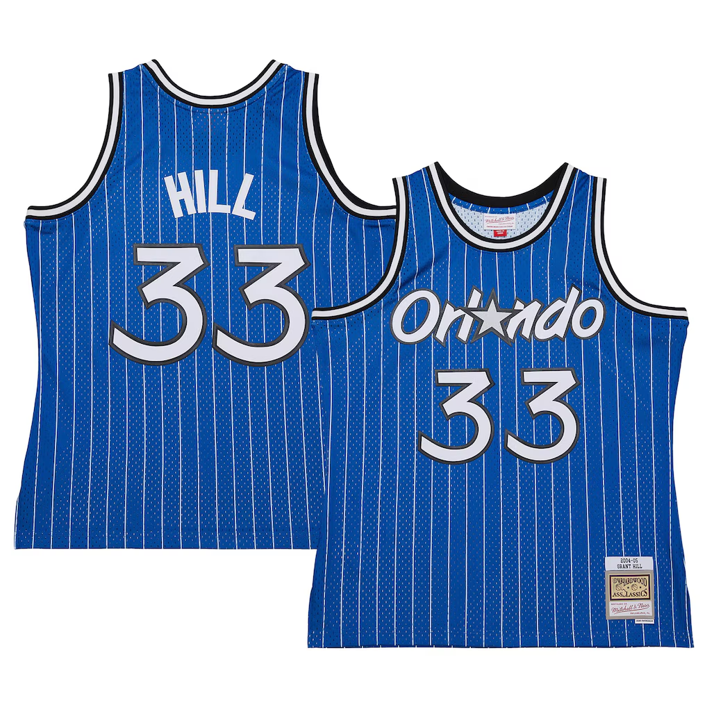 Pouc O.Magic #33 Grant Hill Mitchell & Ness Blue 2004-05 Hardwood Classics Swingman Jerseys