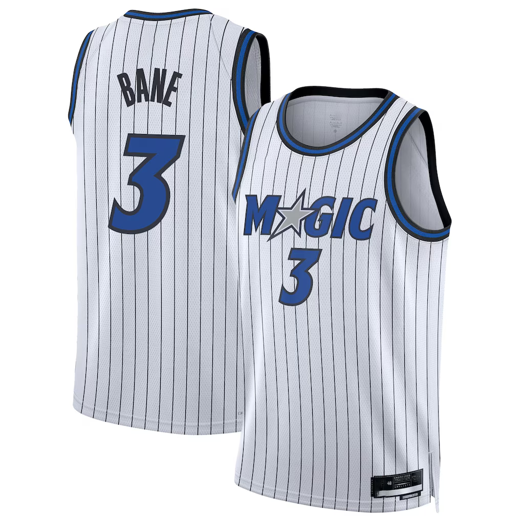 Pouc O.Magic #3 Desmond Bane White Swingman Player Jerseys - Association Edition