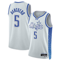 Pouc O.Magic #5 Paolo Banchero Silver 2025-26 Swingman Jerseys - City Edition