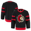 Pouc O.Senators Black Home Authentic Pro Jerseys