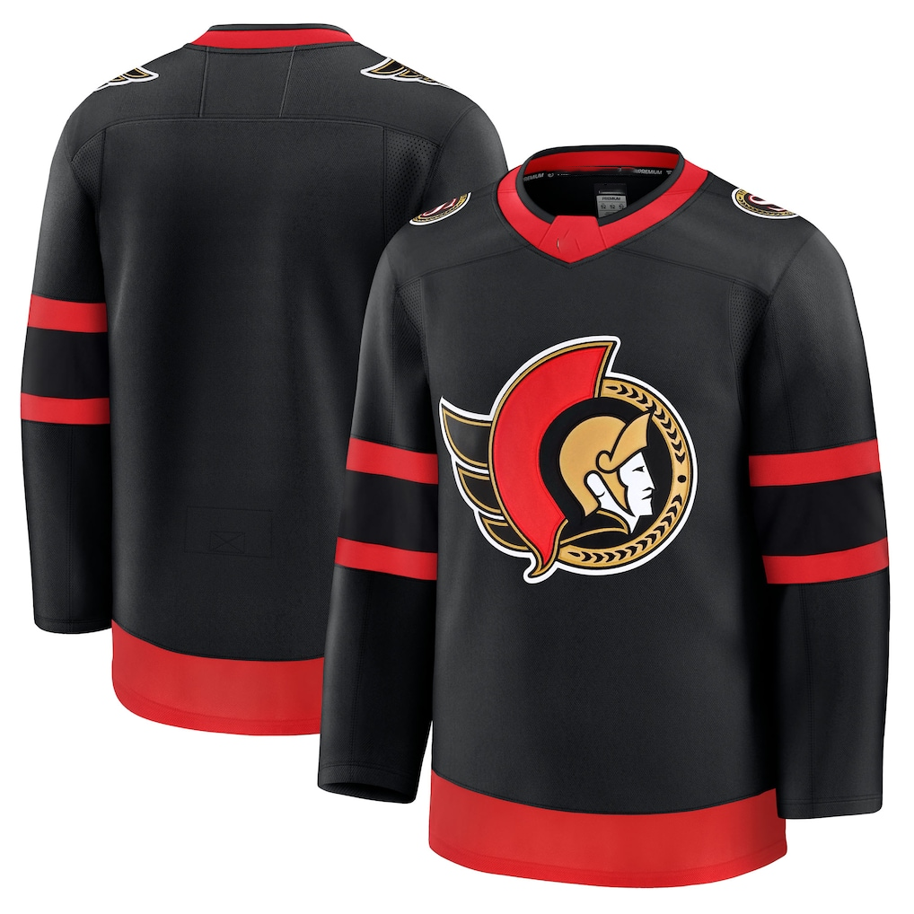 Pouc O.Senators Black Home Premium Jerseys