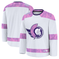 Pouc O.Senators White 2024 Hockey Fights Cancer Practice Jerseys