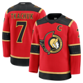 Pouc O.Senators #7 Brady Tkachuk Red Alternate Premium Jerseys