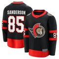 Pouc O.Senators #85 Jake Sanderson Black Home Breakaway Jerseys
