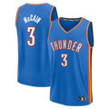 Pouc OC.Thunder #3 Jared McCain Blue Fast Break Replica Stitched Jerseys - Icon Edition