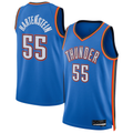Pouc OC.Thunder #55 Isaiah Hartenstein Blue Swingman Stitched Jerseys - Icon Edition