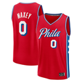 Pouc P.76ers #0 Tyrese Maxey Jordan Brand Red Swingman Jerseys - Statement Edition