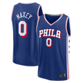 Pouc P.76ers #0 Tyrese Maxey  Royal Fast Break Replica Player Jerseys - Icon Edition