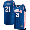 Pouc P.76ers #21 Joel Embiid  Royal Big & Tall Fast Break Player Jerseys - Icon Edition
