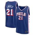 Pouc P.76ers #21 Joel Embiid  Royal Fast Break Replica Jerseys - Icon Edition