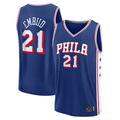 Pouc P.76ers #21 Joel Embiid Royal Fast Break Replica Jerseys - Icon Edition
