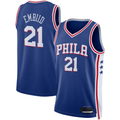 Pouc P.76ers #21 Joel Embiid Royal Swingman Jerseys - Icon Edition