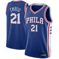 Pouc P.76ers #21 Joel Embiid Royal Swingman Jerseys - Icon Edition