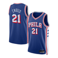 Pouc P.76ers #21 Joel Embiid Royal Swingman Jerseys - Icon Edition
