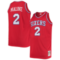 Pouc P.76ers #2 Moses Malone Mitchell & Ness Red 1982-83 Big & Tall Hardwood Classics Swingman Jerseys