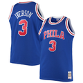 Pouc P.76ers #3 Allen Iverson Mitchell & Ness Royal 199697 Big & Tall Hardwood Classics Swingman Jerseys