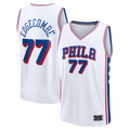Pouc P.76ers #77 VJ Edgecombe  White Fast Break Replica Player Jerseys - Association Edition