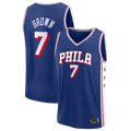 Pouc P.76ers #7 Jaylen Brown Fanatics Royal Fast Break JerseyS - Icon Edition