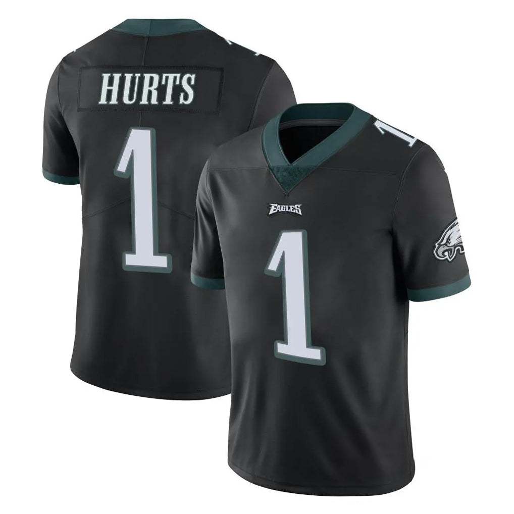 Pouc P.Eagles #1 Jalen Hurts Player Black Limited Vapor Untouchable Home Game Stitched Jerseys