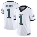 Pouc P.Eagles #1 Jalen Hurts Player White Vapor F.U.S.E. Limited Stitched Jerseys