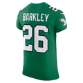 Pouc P.Eagles #26 Saquon Barkley Kelly Green Alternate Vapor F.U.S.E. Elite Stitched Jerseys