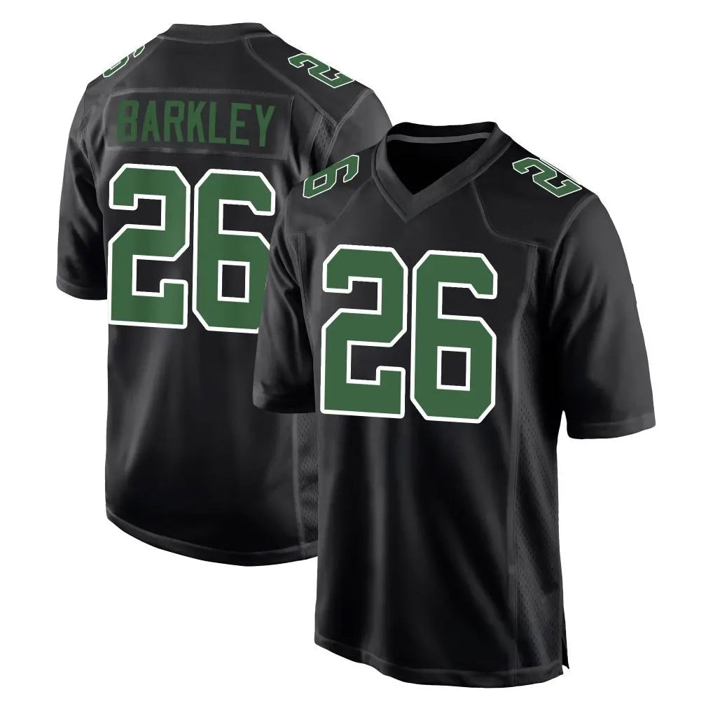 Pouc P.Eagles #26 Saquon Barkley Player Carbon Green Fashion Home Game Stitched Jerseys
