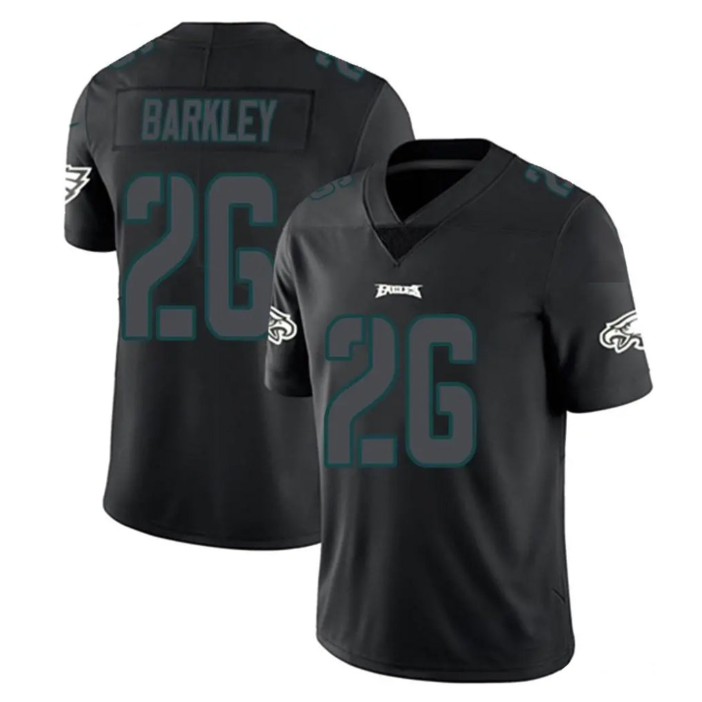 Pouc P.Eagles #26 Saquon Barkley Player Limited Black Impact Home Game Stitched Jerseys
