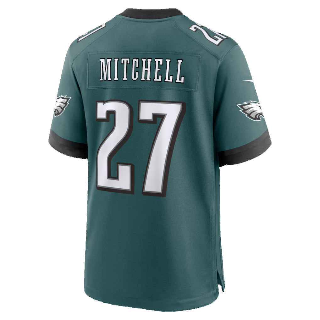 Pouc P.Eagles #27 Quinyon Mitchell Midnight Green Team Game Stitched Jerseys