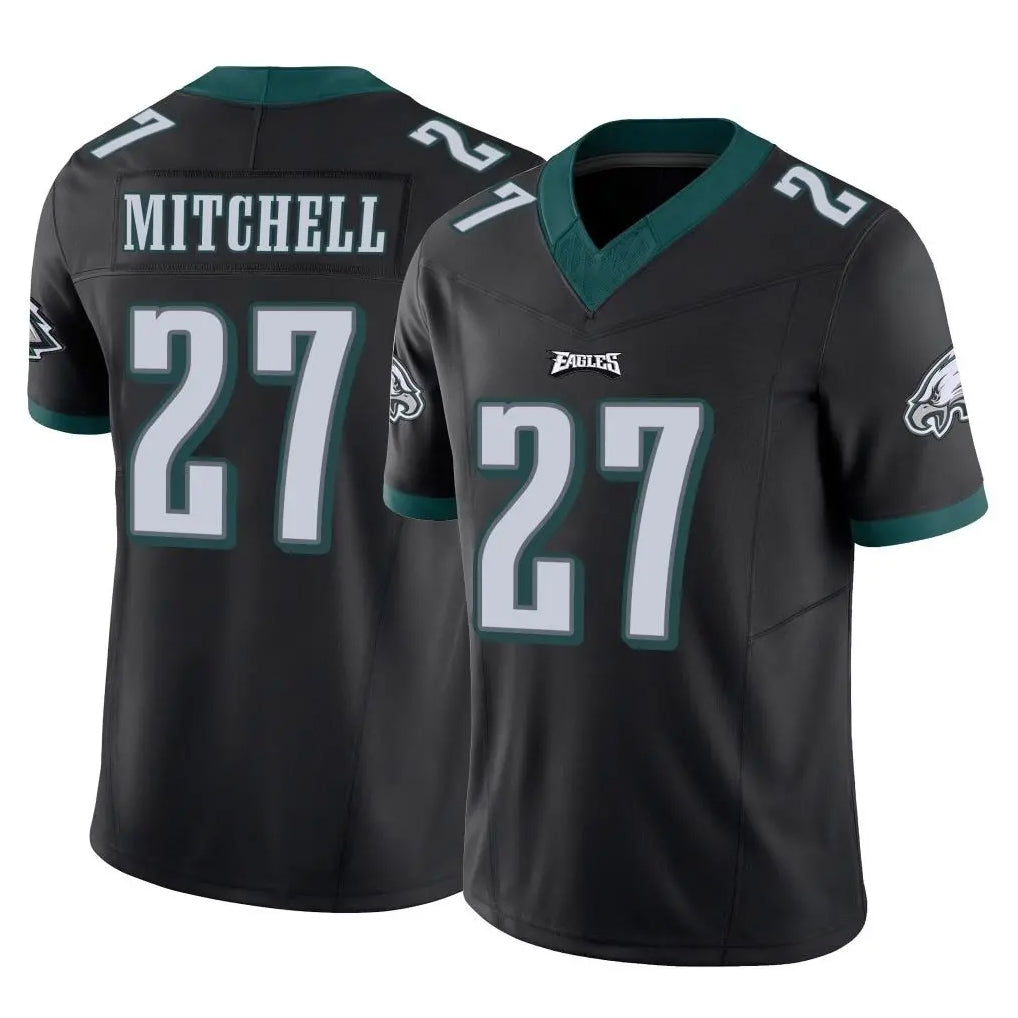 Pouc P.Eagles #27 Quinyon Mitchell Player Black Limited Vapor F.U.S.E. Home Game Stitched Jerseys
