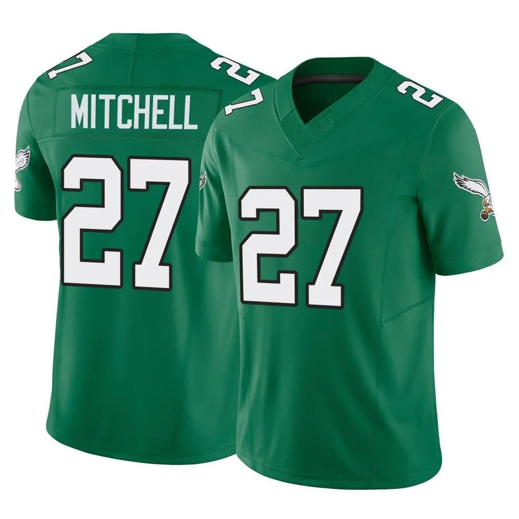 Pouc P.Eagles #27 Quinyon Mitchell Player Green Kelly Alternate Vapor F.U.S.E. Home Game Stitched Jerseys