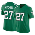 Pouc P.Eagles #27 Quinyon Mitchell Player Green Kelly Alternate Vapor F.U.S.E. Home Game Stitched Jerseys