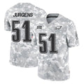 Pouc P.Eagles #51 Cam Jurgens Player Arctic Camo Salute to Service Limited Game Stitched Jerseys