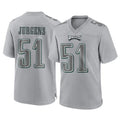 Pouc P.Eagles #51 Cam Jurgens Player Gray Atmosphere Fashion Home Game Stitched Jerseys