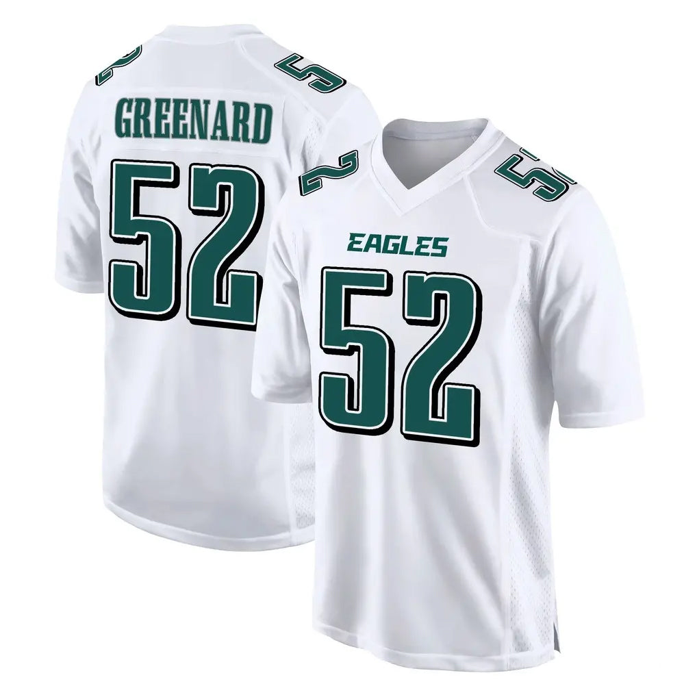 Pouc P.Eagles #52 Jonathan Greenard Player White Tundra Fashion Home Game Stitched Jerseys