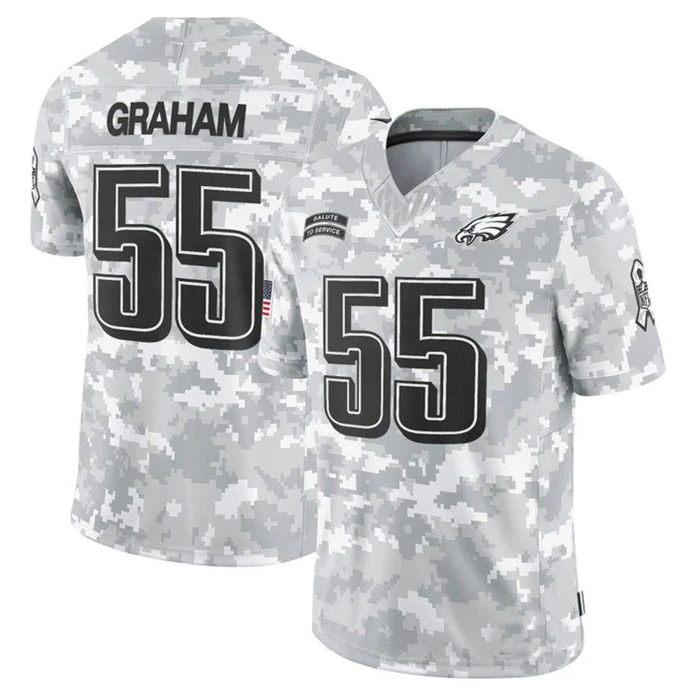 Pouc P.Eagles #55 Brandon Graham Player Arctic Camo Salute to Service Limited Stitched Jerseys