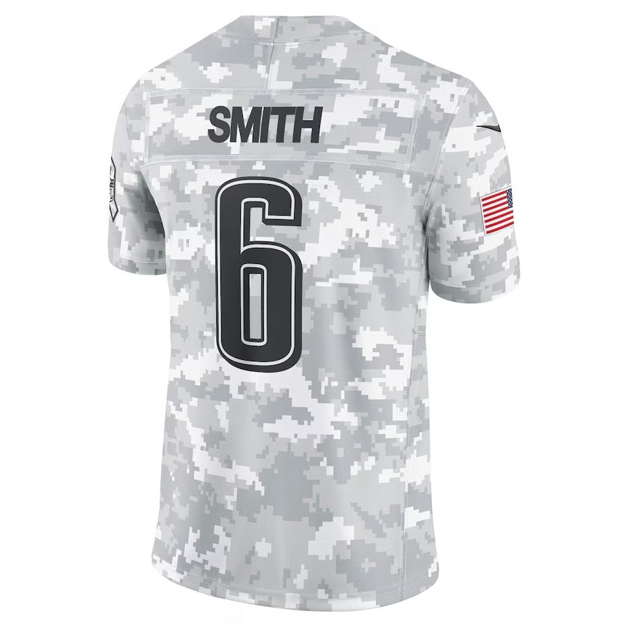 Pouc P.Eagles #6 DeVonta Smith Arctic Camo 2024 Salute to Service Limited Stitched Jerseys