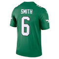 Pouc P.Eagles #6 DeVonta Smith Kelly Green Legend Player Performance Top Stitched Jerseys