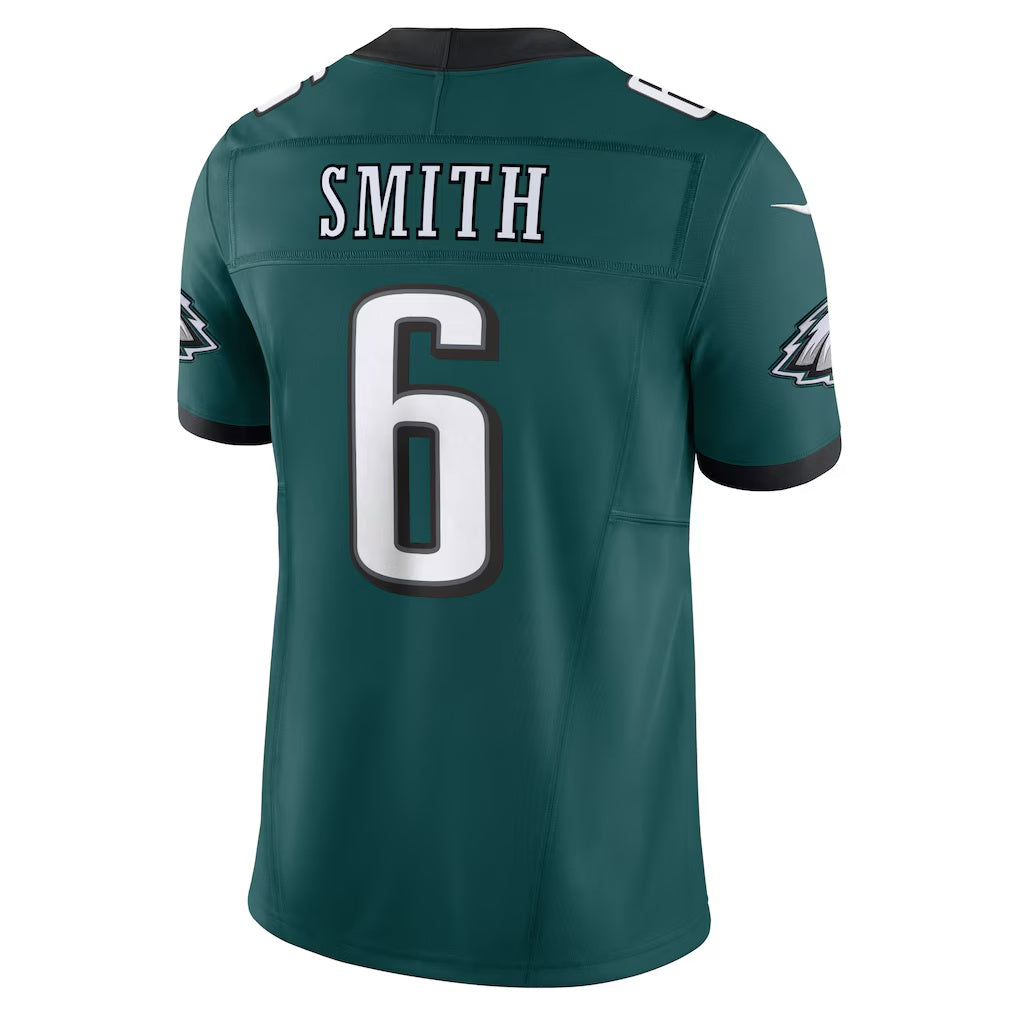 Pouc P.Eagles #6 DeVonta Smith Midnight Green Vapor F.U.S.E. Limited Stitched Jerseys