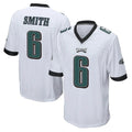 Pouc P.Eagles #6 DeVonta Smith Player White Home Game Stitched Jerseys