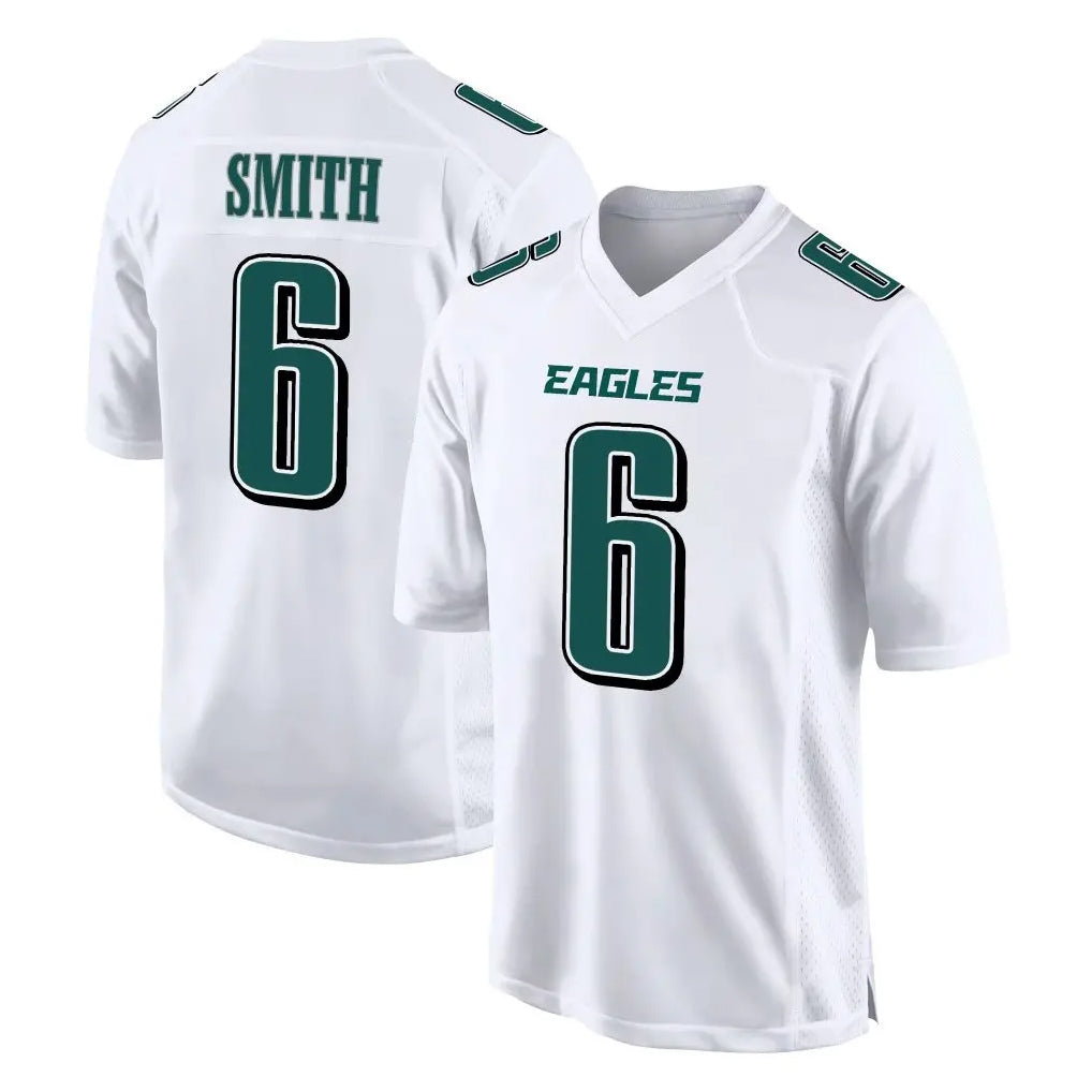 Pouc P.Eagles #6 DeVonta Smith Player White Tundra Fashion Home Game Stitched Jerseys