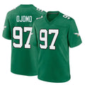 Pouc P.Eagles #97 Moro Ojomo Player Green Kelly Alternate Home Game Stitched Jerseys