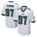 Pouc P.Eagles #97 Moro Ojomo Player White Home Game Stitched Jerseys