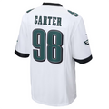 Pouc P.Eagles #98 Jalen Carter White Game Jersey Stitched American Stitched Jersey