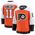 Pouc P.Flyers #11 Travis Konecny Burnt Orange Home Premium Jerseys