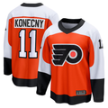 Pouc P.Flyers #11 Travis Konecny Orange Home Breakaway Jerseys