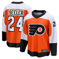 Pouc P.Flyers #24 Nick Seeler Orange Home Practice Jerseys